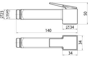 Гигиенический душ Bossini Cube (B00475.030) - 2