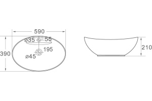 Раковина SantiLine SL-1022 - 2
