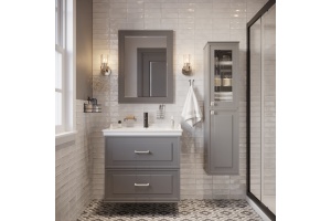 Тумба с раковиной STWORKI Хадстен 80 серая - 2