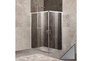 Душевой уголок BelBagno Unique AH-2-100/115-75/90-P-Cr стекло punto