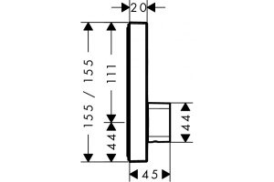15767000 HG ShowerSelect смеситель для душа  (внешняя часть) - 2