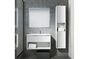 Тумба под раковину Sanvit Контур 80 белый глянец - 2