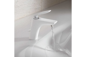 Смеситель для раковины Kludi  белый, хром (520239175) - 3