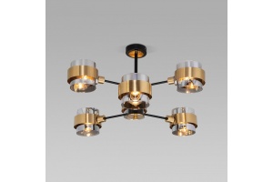 Люстра на штанге Eurosvet Arcada 70127/6 черный/дымчатый - 2