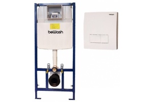 Комплект инсталляции beWash Neox с кнопкой смыва белый