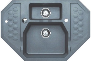 Мойка кухонная Alveus Sensual Granital 60 steel