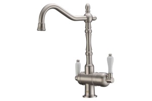 Смеситель Zorg Clean Water ZR 326 YF nickel для кухонной мойки