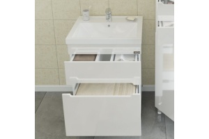 Тумба под раковину напольная Санта Лондон 60 белый - 3