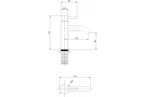 Смеситель для раковины Abber Wasser Kreis хром - 3