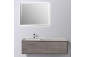 Тумба с раковиной Black&White Universell 150 серая - 2