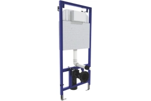 Система инсталляции для унитазов Berges Wasserhaus Novum 040245 с кнопкой смыва, черная - 3