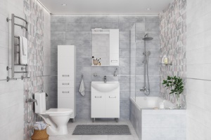 Шторка на ванну DIWO Ростов 4GW008 неподвижная, 60x150 - 3