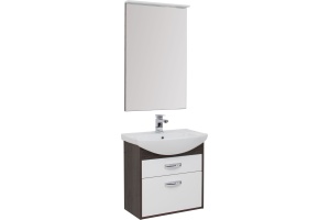 Тумба с раковиной Aquanet Грейс 65 2 ящика, дуб кантенбери - 3