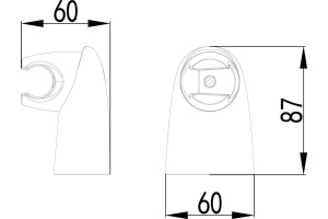 Настенный держатель Lemark  (LM8012C) - 2