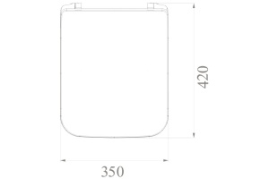 Сиденье для унитаза Boheme Puro белый с петлями хром - 2