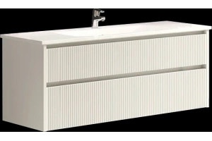 Тумба под раковину Sanvit Рольф-2 120 белый глянец