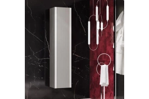 Шкаф-пенал подвесной Opadiris Рубинно серый глянцевый