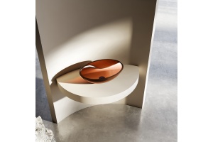 Раковина накладная ABBER Kristall 50 коричневый (AT2802Opal) - 2