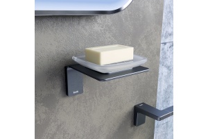 Мыльница IDDIS Slide матовое стекло, графитовый SLIGMG0i42 - 3