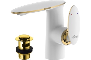 Смеситель Rossinka RS30-11W для раковины, с донным клапаном - 2