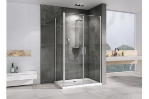 Душевой уголок ABBER Sonnenstrand 100х100 профиль хром (AG04100C-S100) - 2