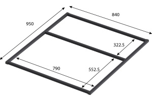 Ножки для душевого поддона Good Door Essentia 100x90 - 2