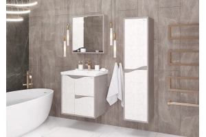 Комплект мебели Onika Брендон 60 камень светлый/бетон крем (106138) - 2