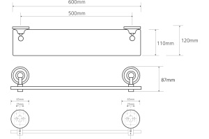 Полка Bemeta Retro (144202248) - 2