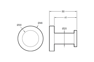 Крючок Jacob Delafon Eo E77826-CP - 2