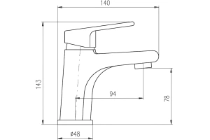 Смеситель для раковины Rav Slezak Colorado черный матовый - 3