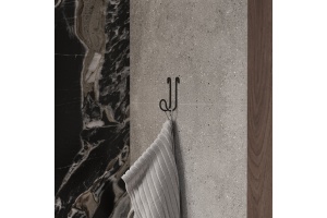 Крючок DIWO Смоленск П16540 одинарный, черный муар - 3