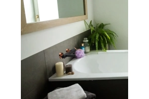 Смеситель для ванны с душем GPD Gildo черный матовый - розовое золото - 3