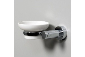 Мыльница с держателем Wasserkraft хром - белый - 2