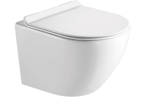 Унитаз подвесной SantiLine SL-5005 безободковый, с микролифтом