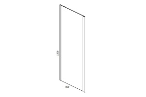 Душевая стенка RGW Z-050-4 80х150 профиль хром стекло прозрачное - 3