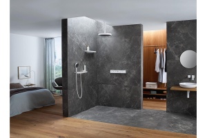 Шланговое подключение Hansgrohe Rainfinity Porter 500 26843700 с полкой и держателем - 2