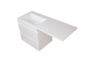 Тумба под раковину Style Line Даллас 150 Люкс Plus, белый (СС-00002304)