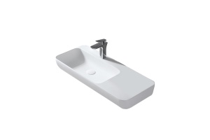 Подвесная раковина Vincea 90х40 белая матовая