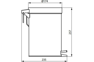 Ведро для ванной Ideal Standard  (A9104MY) - 2
