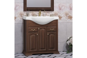 Тумба под раковину Opadiris Риспекто 80 темное дерево