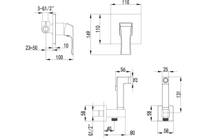 Гигиенический душ Lemark Unit (LM4519C) - 2