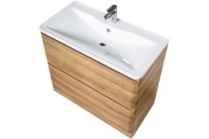 Тумба с раковиной BelBagno 80 светлое дерево - 3