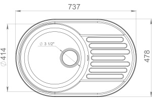 Мойка кухонная GranFest Quarz Z18 черный - 3