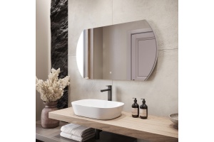 Зеркало DIWO Новгород 120 с подсветкой, овальное, с сенсорнымуправлением, настенное - 2