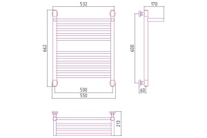 Полотенцесушитель водяной ДР 