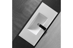 Раковина встраиваемая CeramaLux N 102 см белый (YJ-803-100) - 3