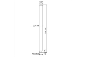 A133 Удлинитель для душевого комплекта - 3