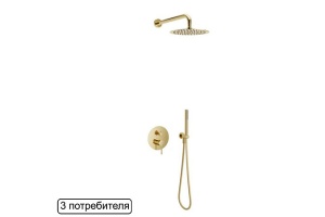 Душевая система Excellent Pi золотая