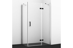 Душевой уголок Wasserkraft Aller 10H06RB black matt, 120x80 см