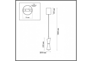 Подвесной светильник Lumion Lasse 5697/7L - 3